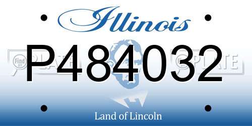 P484032 Illinois License Plate