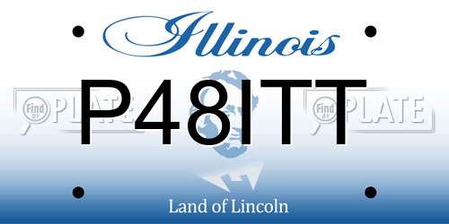 P48ITT Illinois License Plate