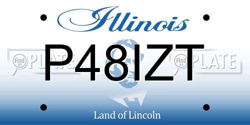 P48IZT Illinois License Plate