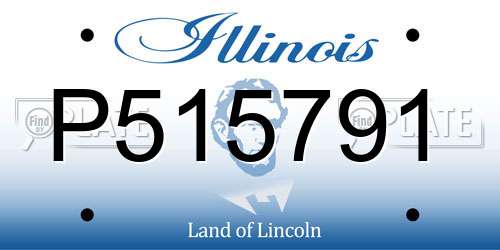 P515791 Illinois License Plate