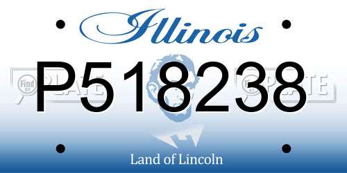 P518238 Illinois License Plate
