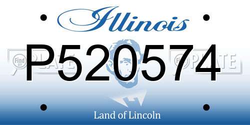 P520574 Illinois License Plate