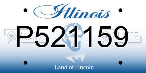 P521159 Illinois License Plate