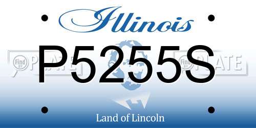 P5255S Illinois License Plate