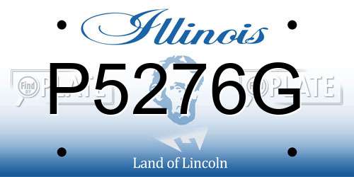 P5276G Illinois License Plate