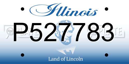 P527783 Illinois License Plate