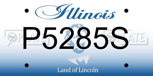 P5285S Illinois License Plate