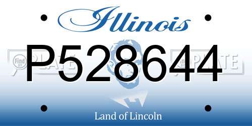 P528644 Illinois License Plate
