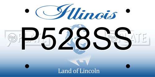 P528SS Illinois License Plate