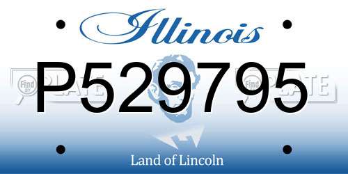 P529795 Illinois License Plate