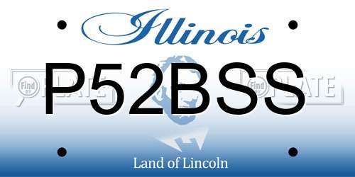 P52BSS Illinois License Plate