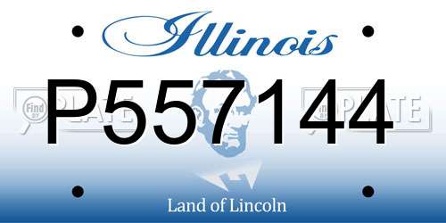 P557144 Illinois License Plate