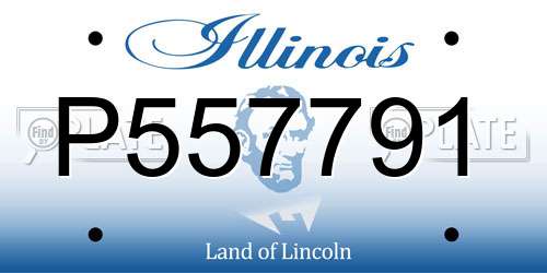 P557791 Illinois License Plate