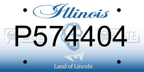 P574404 Illinois License Plate