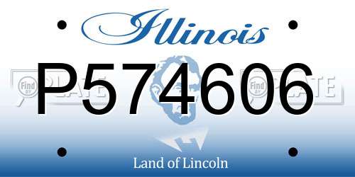 P574606 Illinois License Plate