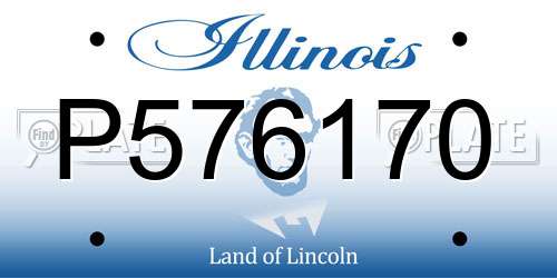 P576170 Illinois License Plate