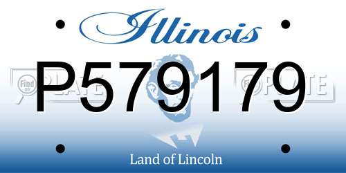 P579179 Illinois License Plate