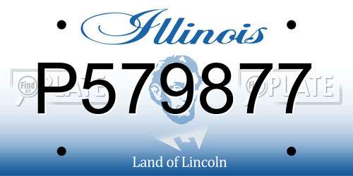 P579877 Illinois License Plate