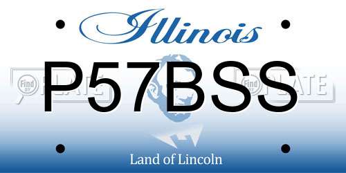 P57BSS Illinois License Plate