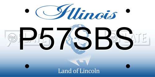 P57SBS Illinois License Plate