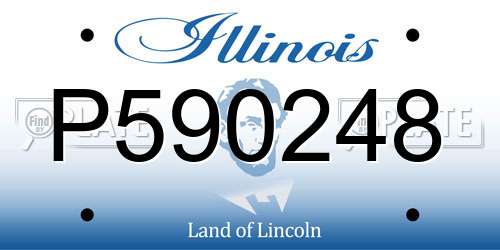 P590248 Illinois License Plate