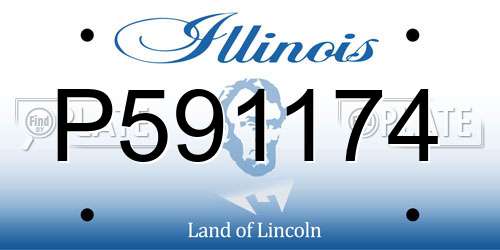 P591174 Illinois License Plate
