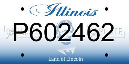P602462 Illinois License Plate