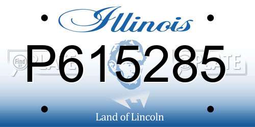 P615285 Illinois License Plate