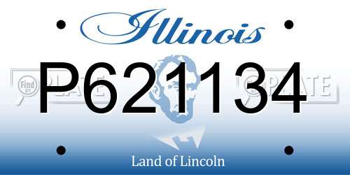 P621134 Illinois License Plate