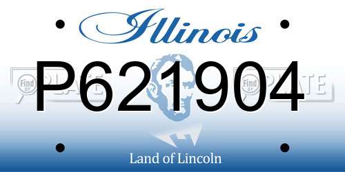 P621904 Illinois License Plate