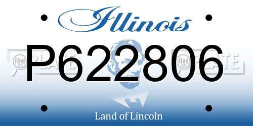 P622806 Illinois License Plate