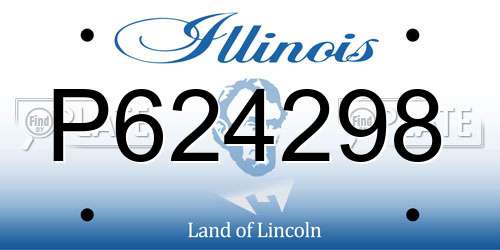 P624298 Illinois License Plate