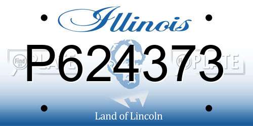 P624373 Illinois License Plate