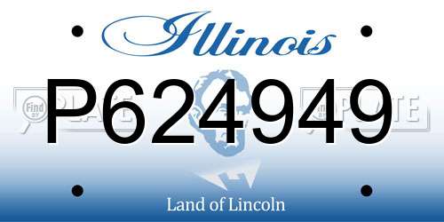 P624949 Illinois License Plate