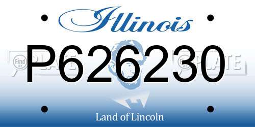 P626230 Illinois License Plate