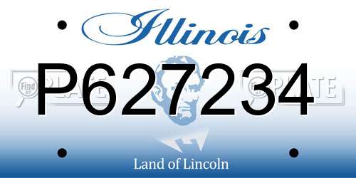 P627234 Illinois License Plate