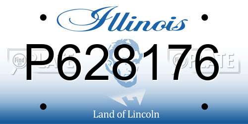 P628176 Illinois License Plate