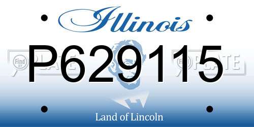 P629115 Illinois License Plate