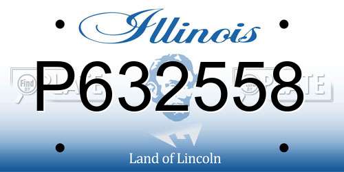 P632558 Illinois License Plate