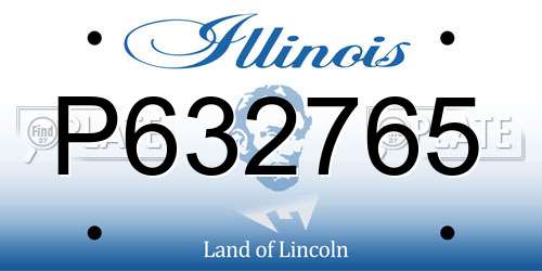 P632765 Illinois License Plate