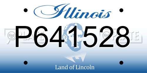 P641528 Illinois License Plate