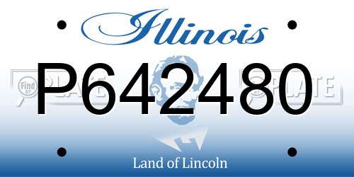P642480 Illinois License Plate