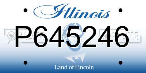 P645246 Illinois License Plate