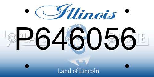 P646056 Illinois License Plate