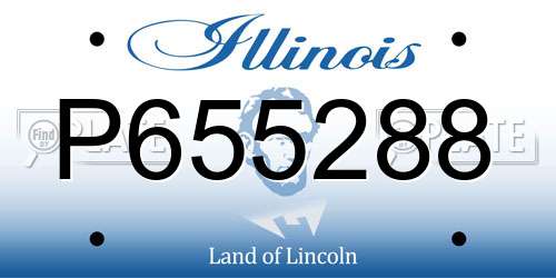 P655288 Illinois License Plate