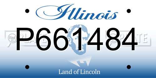 P661484 Illinois License Plate