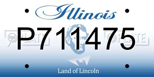 P711475 Illinois License Plate