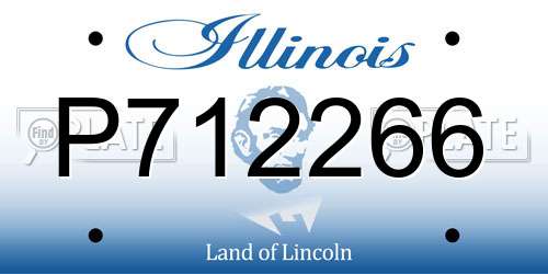 P712266 Illinois License Plate