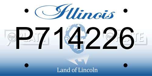 P714226 Illinois License Plate