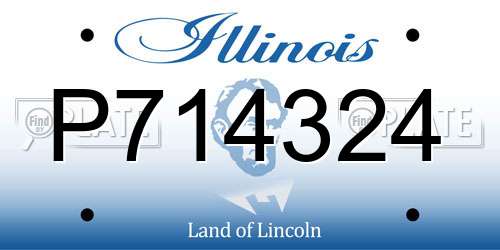 P714324 Illinois License Plate